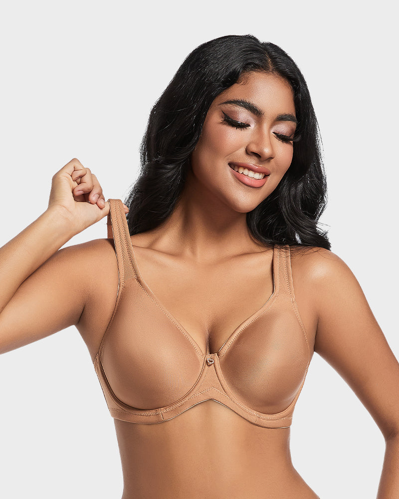 SheCurve®Plus Size Full Coverage T-Shirt Bra - Nude