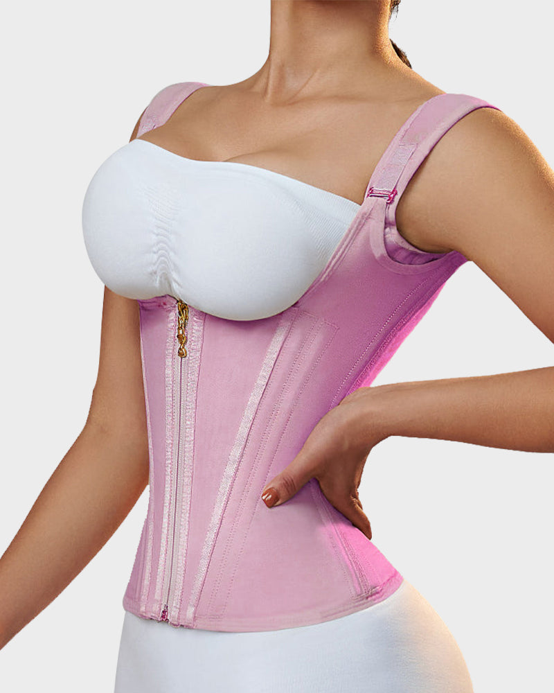 SheCurve® Double Waistband Corset Vest Waist Trainer