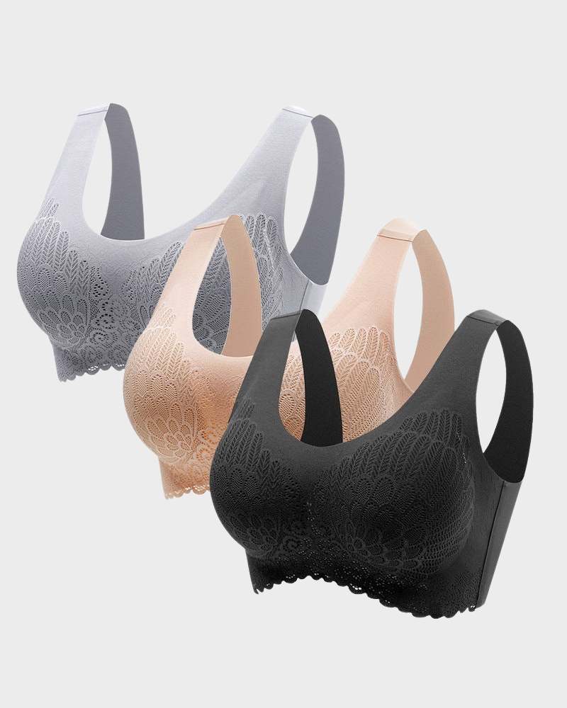 SheCurve® Comfortable No Wire Seamless Bras（3 pieces）