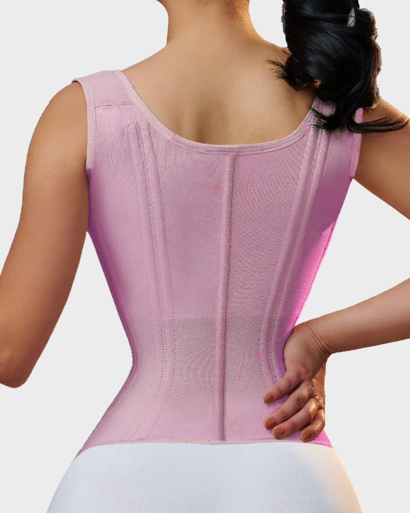 SheCurve® Double Waistband Corset Vest Waist Trainer