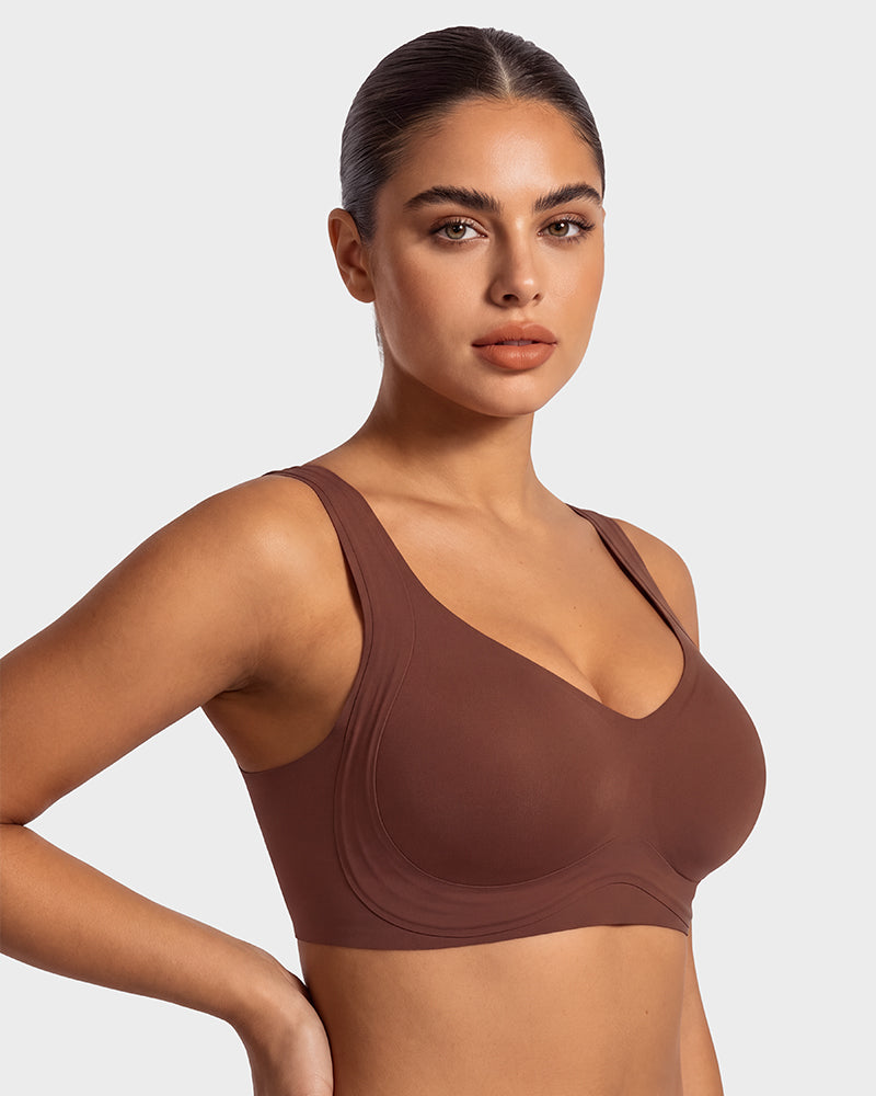 Anti-Gravity™ Wide-Strap Deep-V Lift Bra
