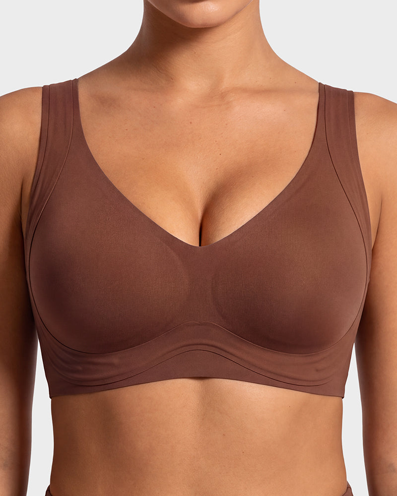 Anti-Gravity™ Wide-Strap Deep-V Lift Bra