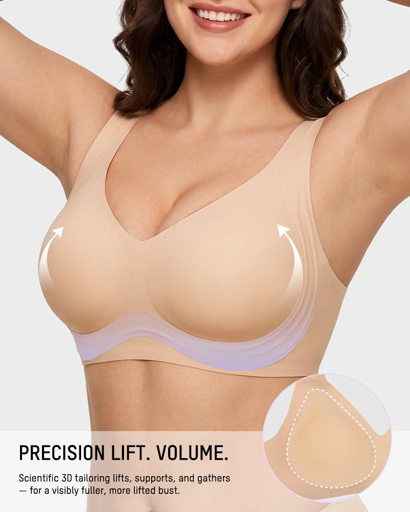 Anti-Gravity™ Wide-Strap Deep-V Lift Bra