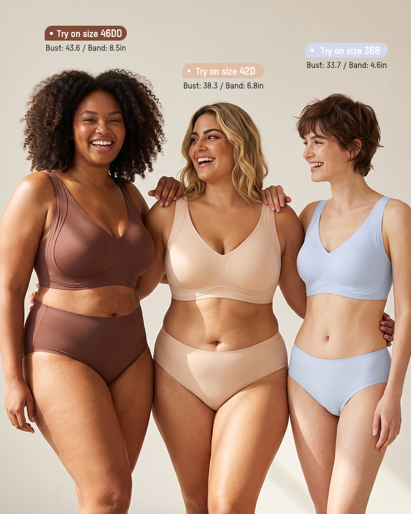 Anti-Gravity™ Wide-Strap Deep-V Lift Bra