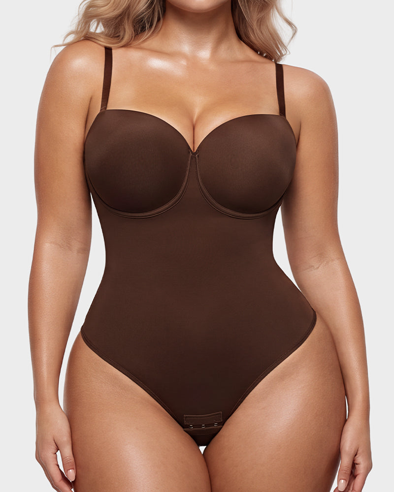 Back Lace-Up Seamless Shapewear Bodysuit