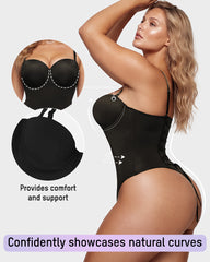 Back Lace-Up Seamless Shapewear Bodysuit