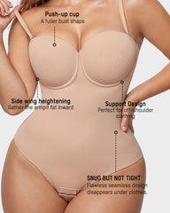 Back Lace-Up Seamless Shapewear Bodysuit