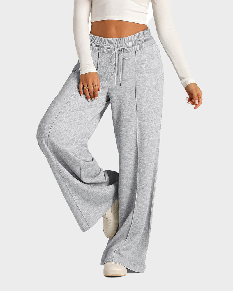 Baggy Straight-Leg Drawstring Lounge Pants