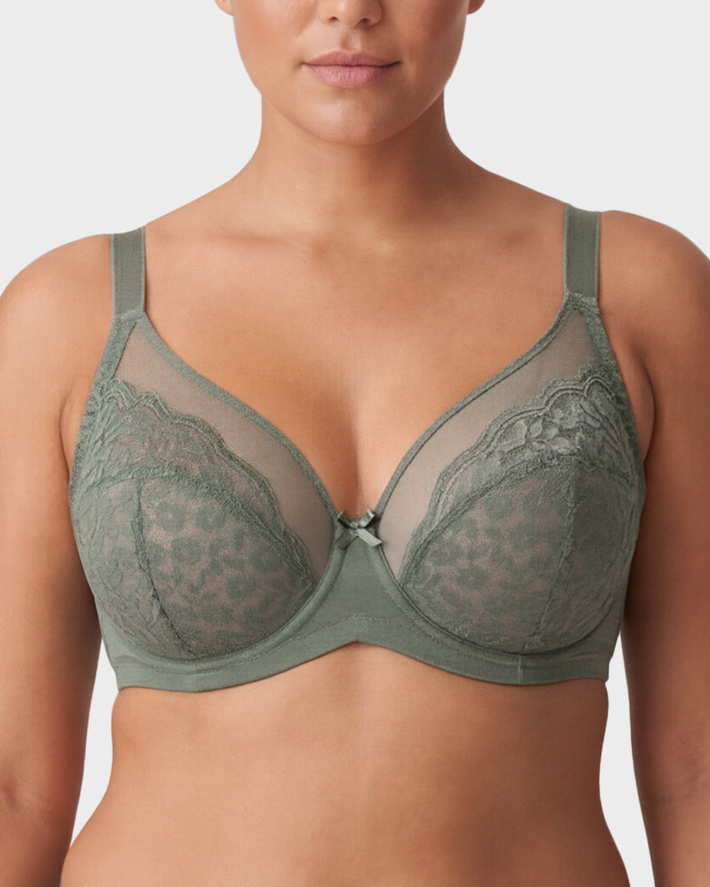 Breathable Lace Underwire Full Coverage Bra