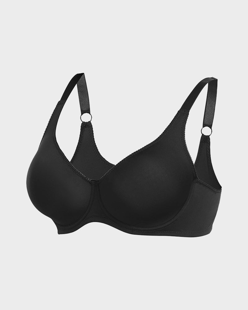 SheCurve®Comfort Everyday T-Shirt Bra-Black