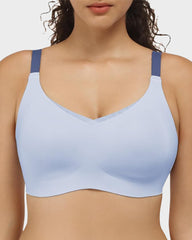Breathable Mesh V-Neck Wireless Jelly Bra