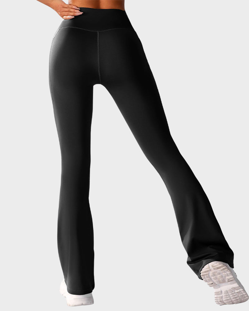 Butt-Lifting High Waist Bootcut Yoga Leggings