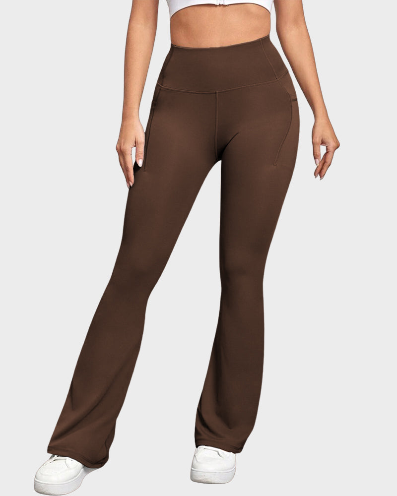Butt-Lifting High Waist Bootcut Yoga Leggings