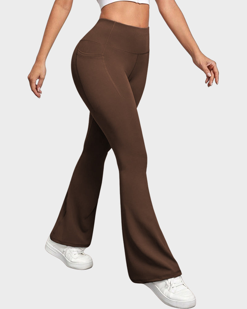 Butt-Lifting High Waist Bootcut Yoga Leggings