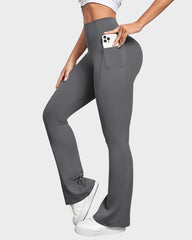 Butt-Lifting High Waist Bootcut Yoga Leggings