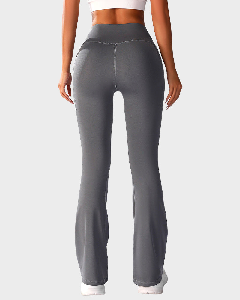 Butt-Lifting High Waist Bootcut Yoga Leggings