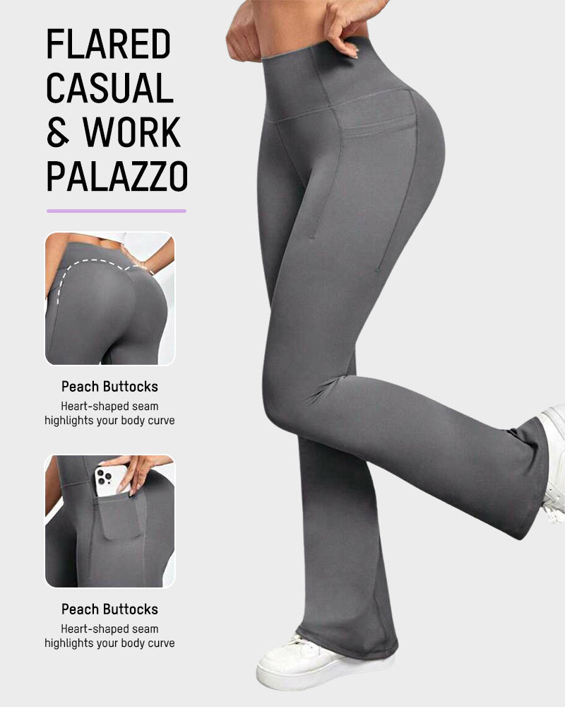 Butt-Lifting High Waist Bootcut Yoga Leggings