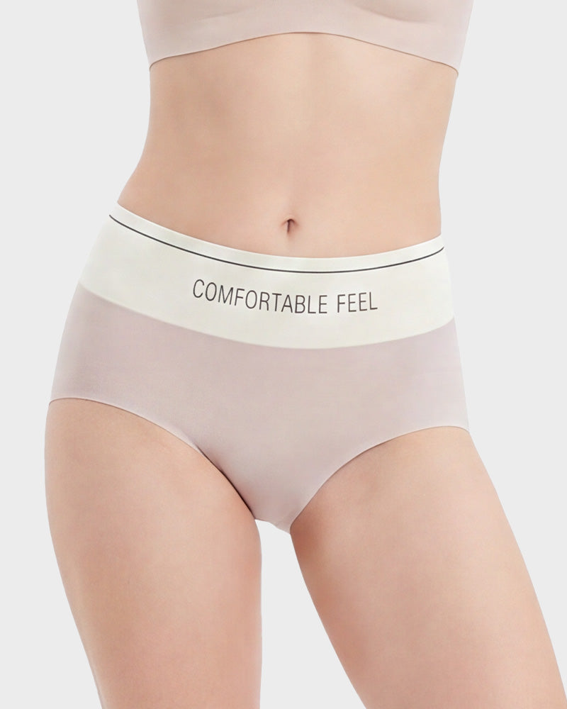 Color-Block One-Piece Tummy Control Briefs（5 Pack）