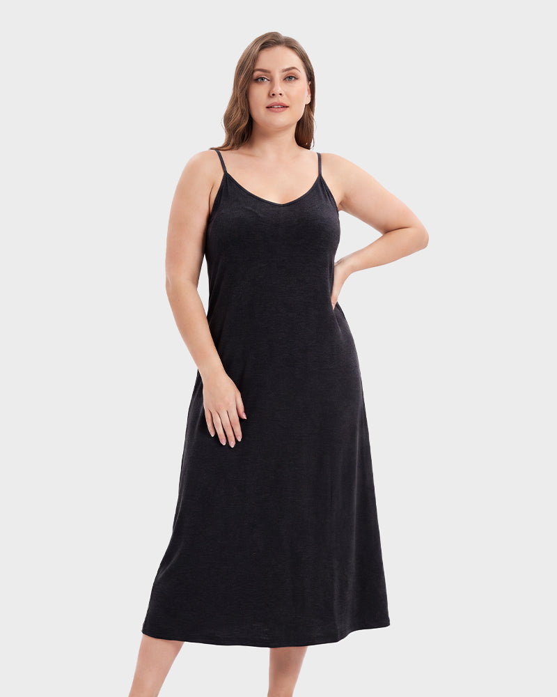 Cooling Modal Sleep Dress with Built-In Pads & Pockets