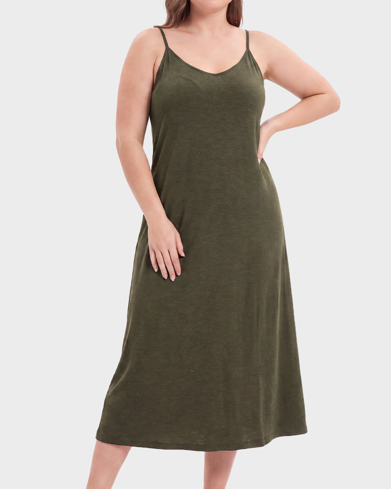 Cooling Modal Sleep Dress with Built-In Pads & Pockets