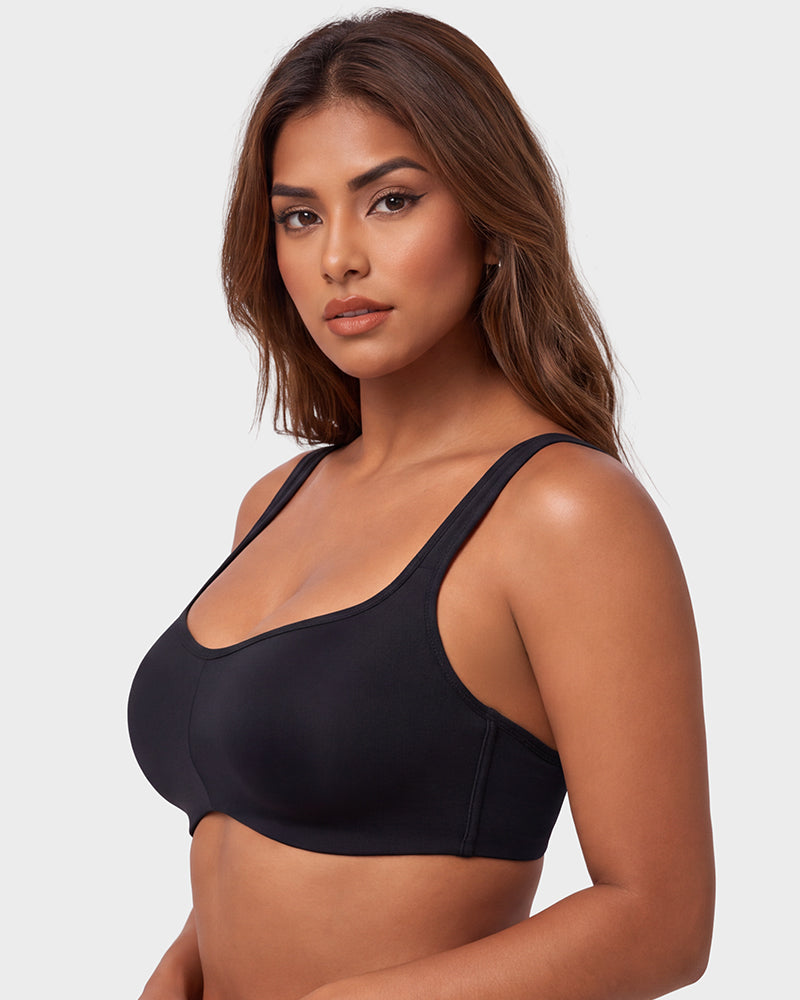 Cooling Square-Neck Balconette Underwire Bra