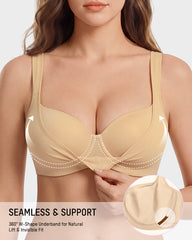 Cooling Square-Neck Balconette Underwire Bra