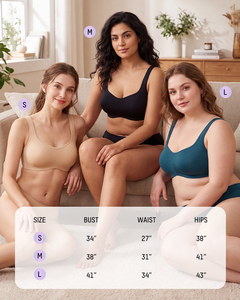 Cooling Square-Neck Balconette Underwire Bra