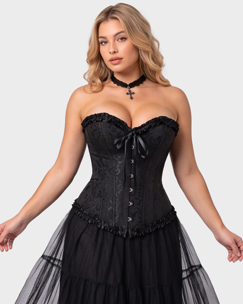 Corset Tops Lace Waist Push Up Shapewear