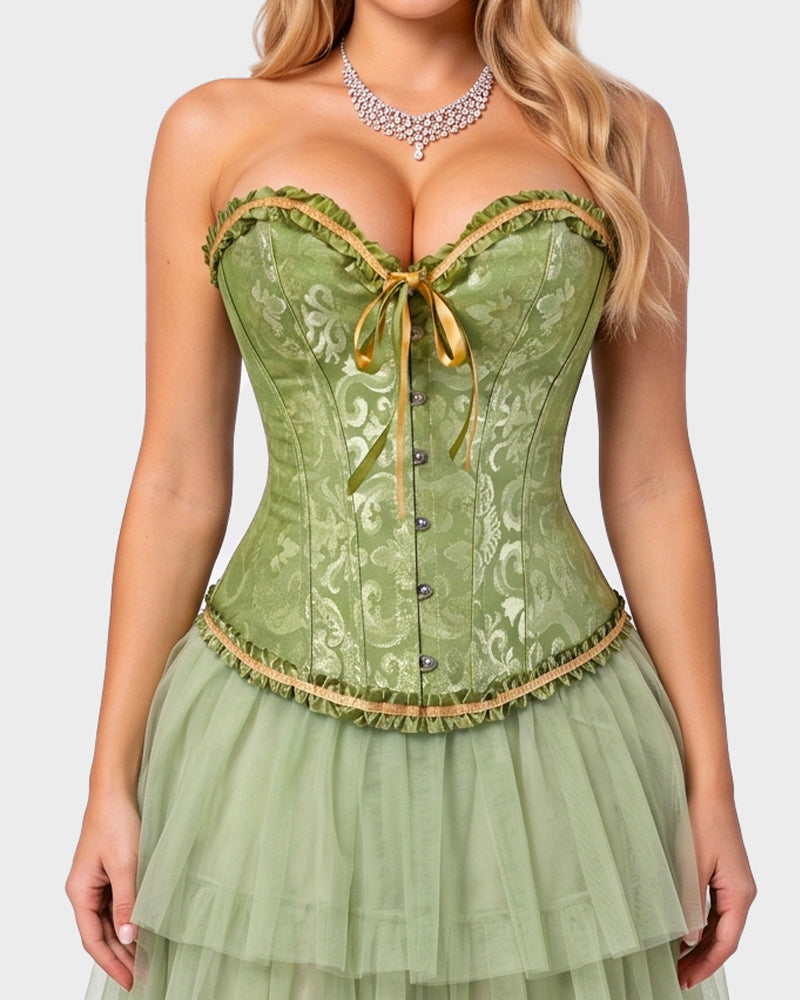 Corset Tops Lace Waist Push Up Shapewear