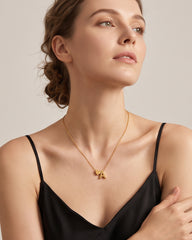 Dainty Heart Initial Necklace