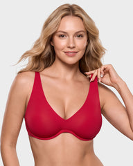 Deep-Plunge Unlined Underwire Bra