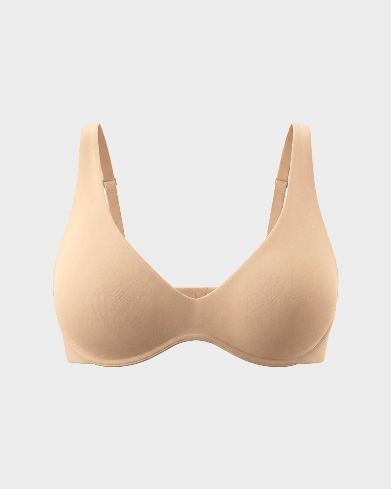 Deep-Plunge Unlined Underwire Bra
