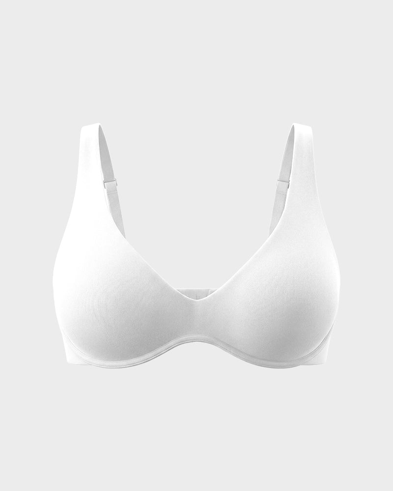 Deep-Plunge Unlined Underwire Bra