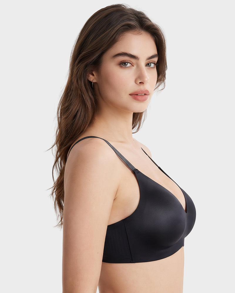 Deep-V Wireless Push-Up Bra