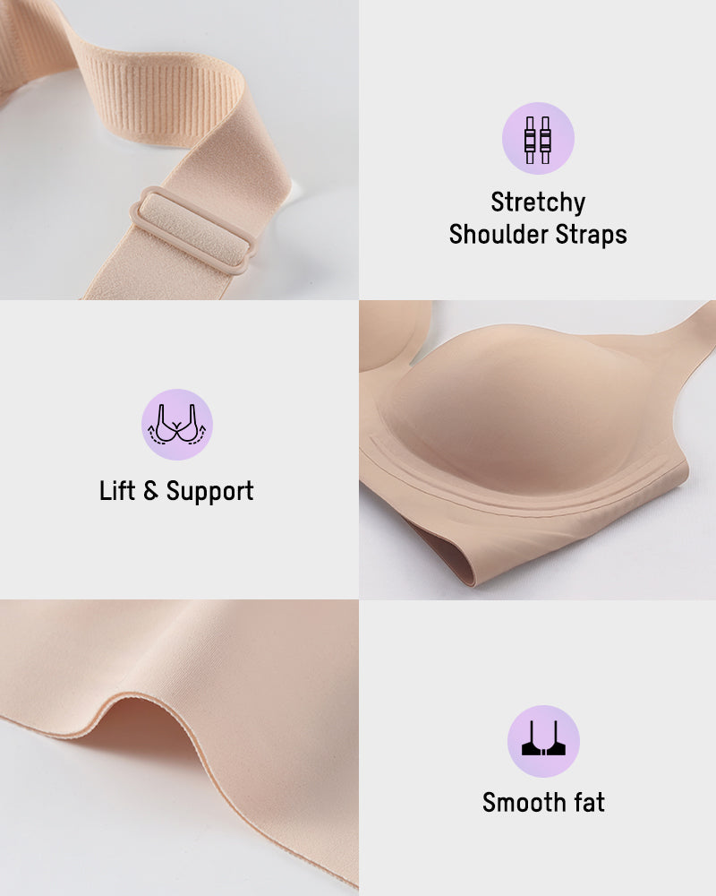 AirEase™ Supportive Wireless Deep-V Bra