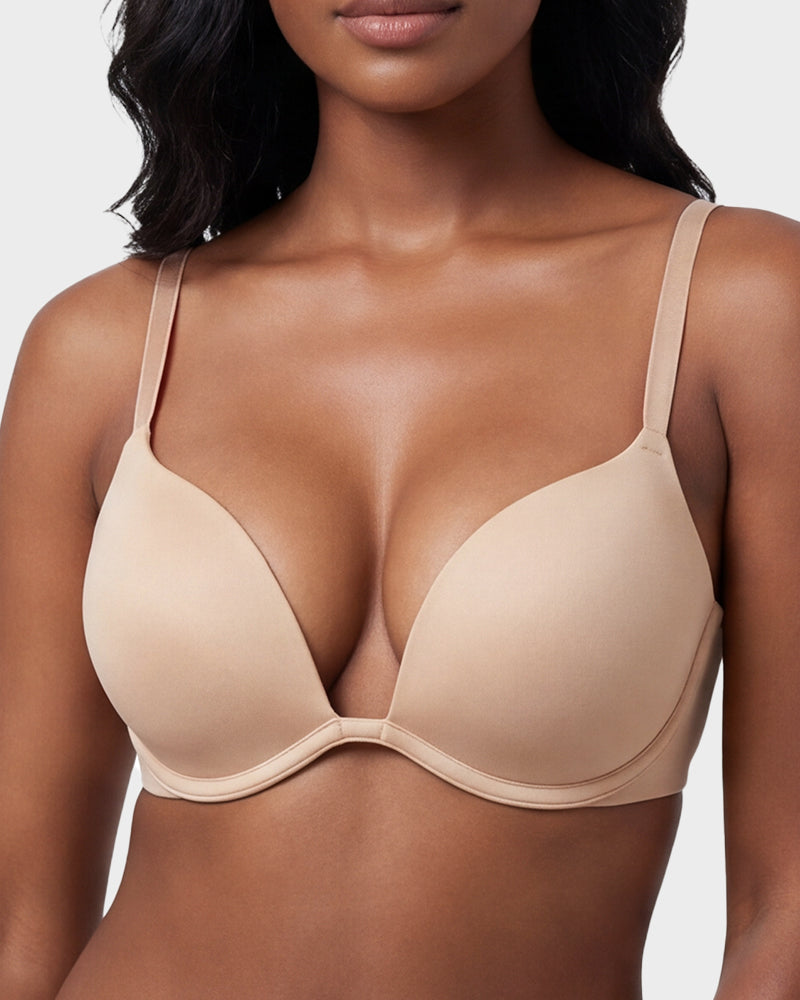 Deep V Push-Up T-Shirt Bra
