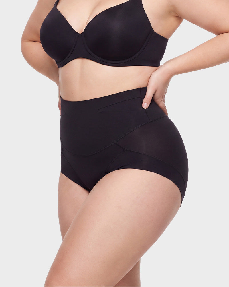 Double Sculpt High Waist Tummy Control Briefs（5-Pack）