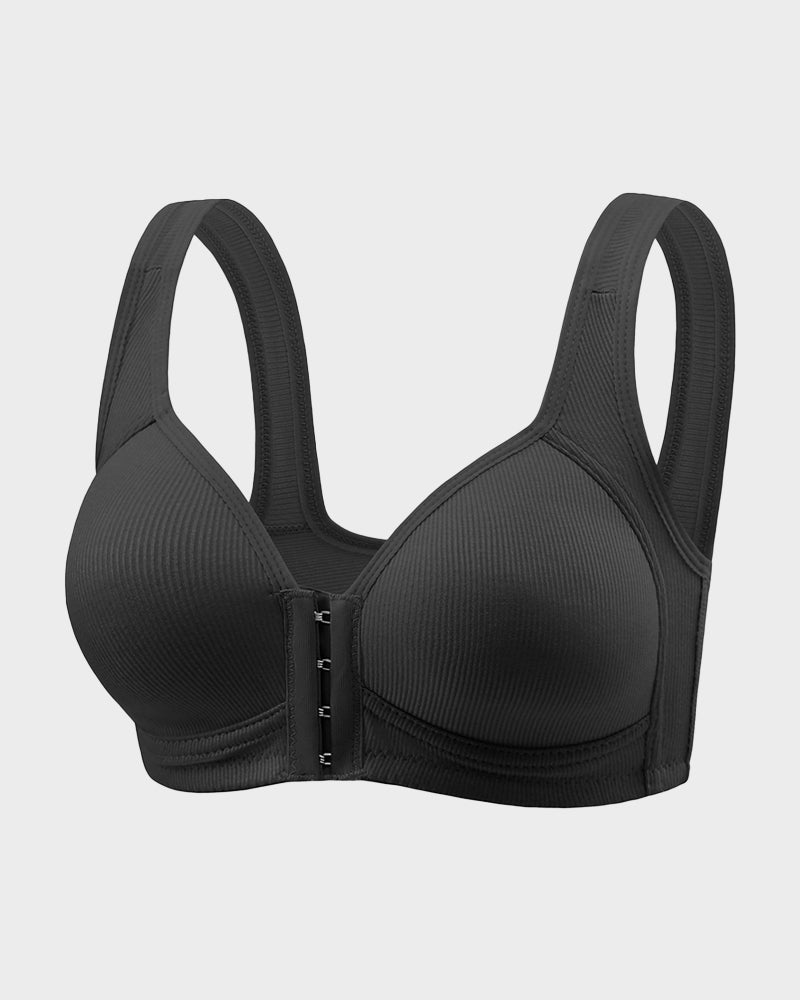 Easy-On Front Closure Wireless Support Bra