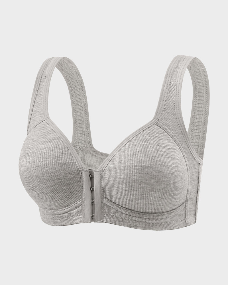 Easy-On Front Closure Wireless Support Bra
