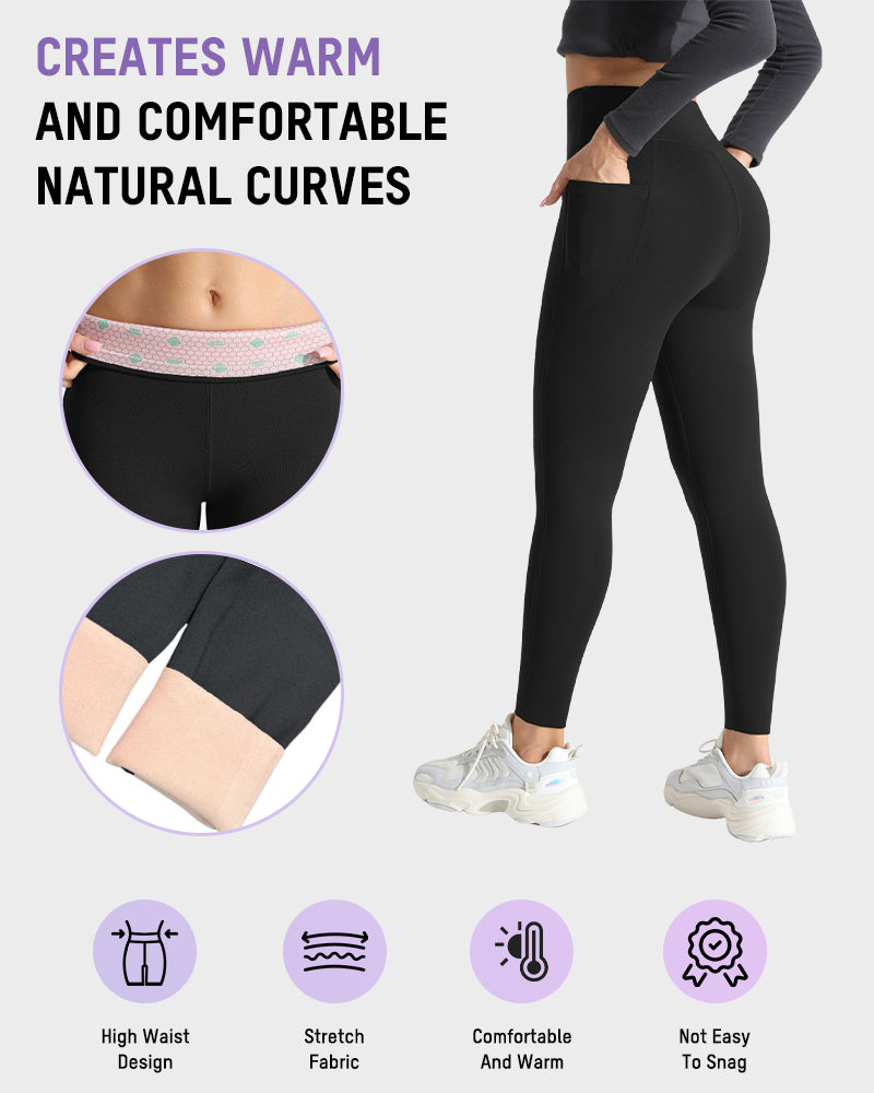 Fleece Lined High-Waist Thermal Yoga Leggings