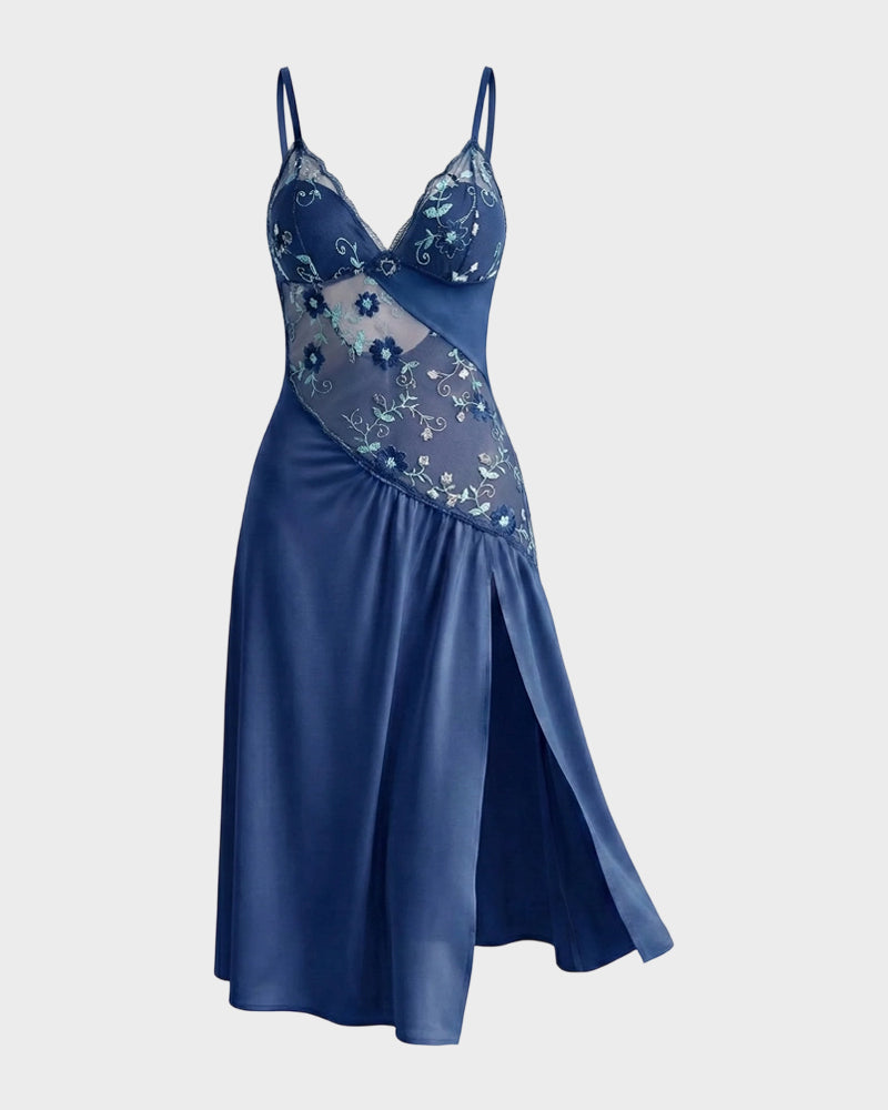 Floral Mesh Babydoll Sheer Sexy Sleepwear