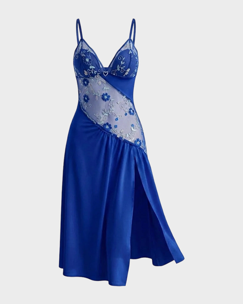 Floral Mesh Babydoll Sheer Sexy Sleepwear