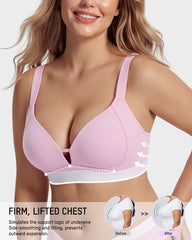 French Triangle Wireless Minimizer Bra