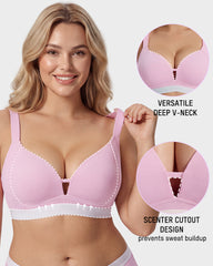 French Triangle Wireless Minimizer Bra