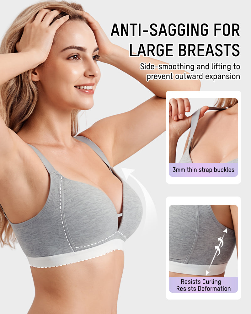 French Triangle Wireless Minimizer Bra