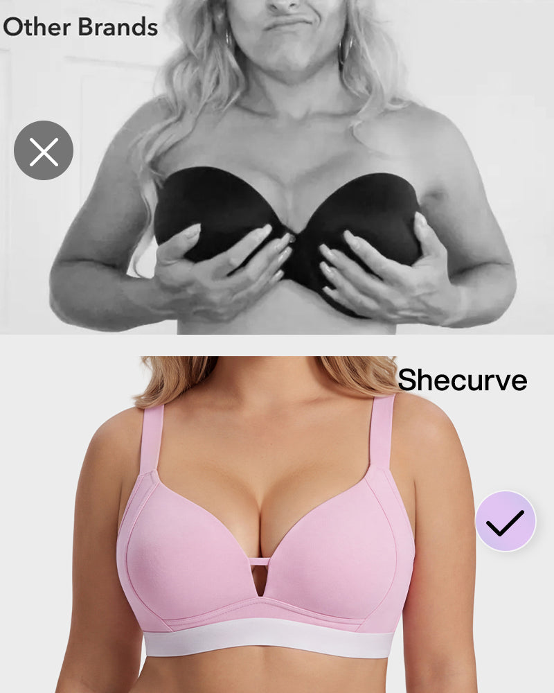 French Triangle Wireless Minimizer Bra