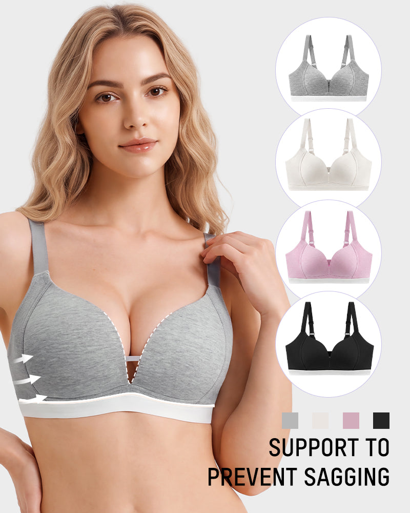 French Triangle Wireless Minimizer Bra