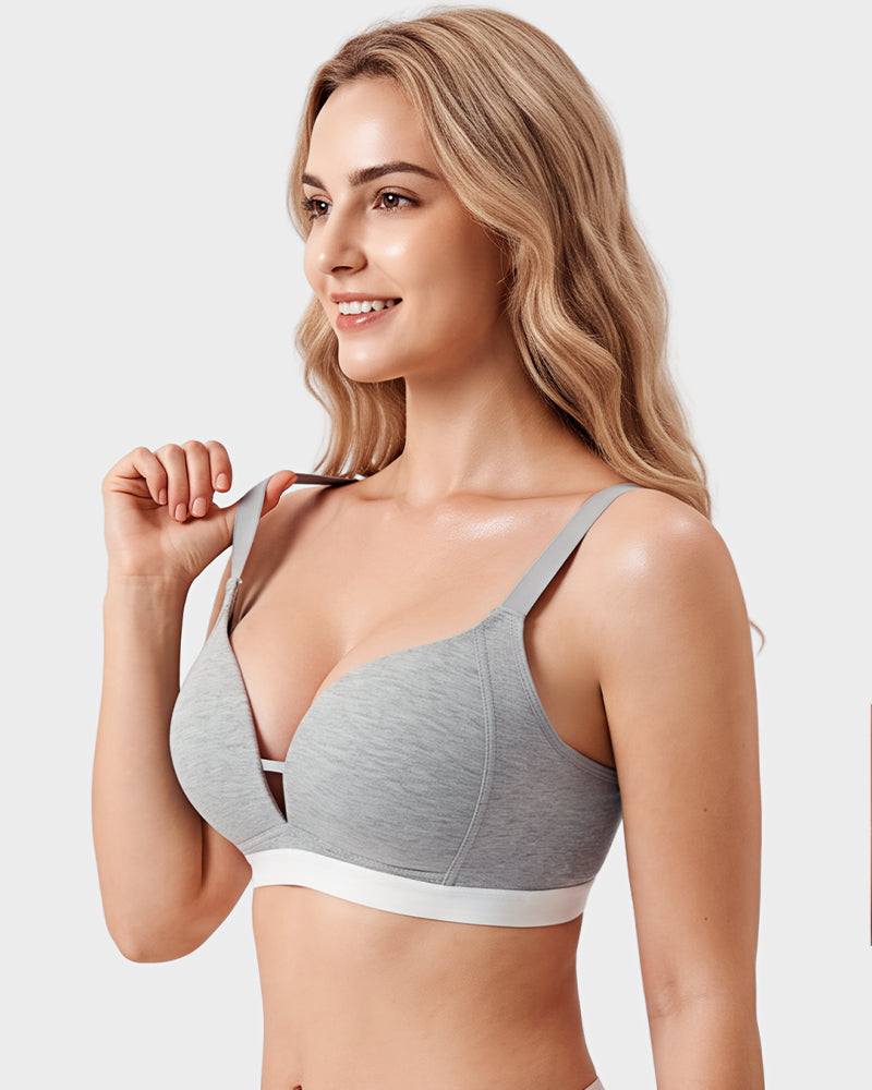 French Triangle Wireless Minimizer Bra