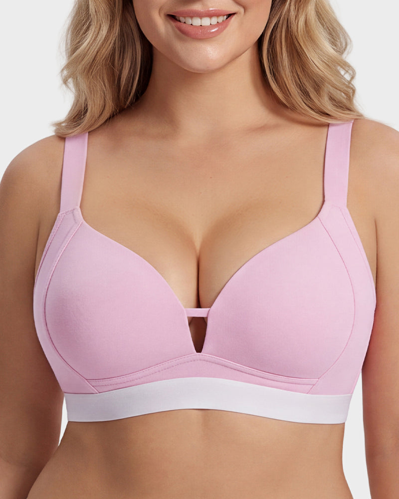 French Triangle Wireless Minimizer Bra