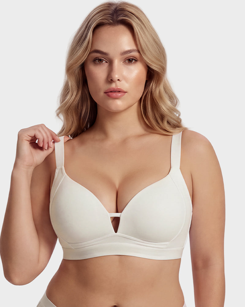 French Triangle Wireless Minimizer Bra
